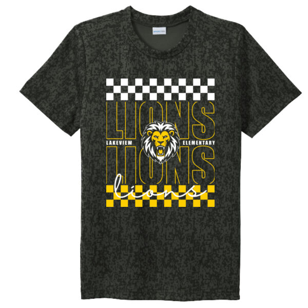 Lakeview Elementary Youth Camo Performance Tee Design 1 Thumbnail