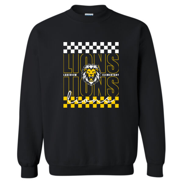 Lakeview Elementary Adult Crewneck Sweatshirt Design 1 Thumbnail